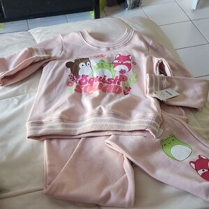 Hybrid Apparel Pink Squish Squad Kids Pajama Set